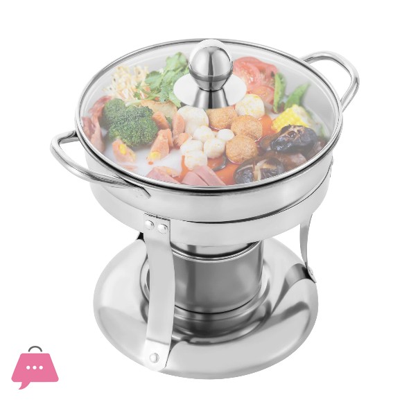 Small Stainless Steel Buffet Warmer Round Chafing Dish Chafer Buffet Catering Warming Dish