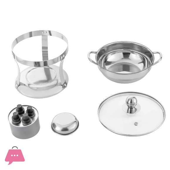 Small Stainless Steel Buffet Warmer Round Chafing Dish Chafer Buffet Catering Warming Dish