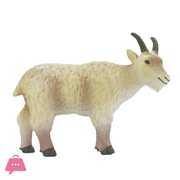 Soft Rubber Animal Goat Hand Painted Educational Toy Realistic Figure