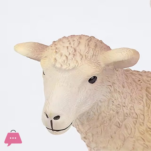 Standing Tall Realistic Sheep Plastic Soft Toy Farm Animal Model Toys