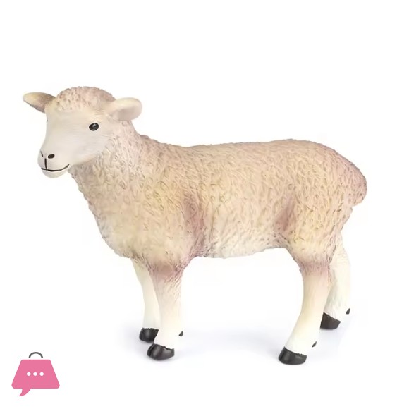 Standing Tall Realistic Sheep Plastic Soft Toy Farm Animal Model Toys