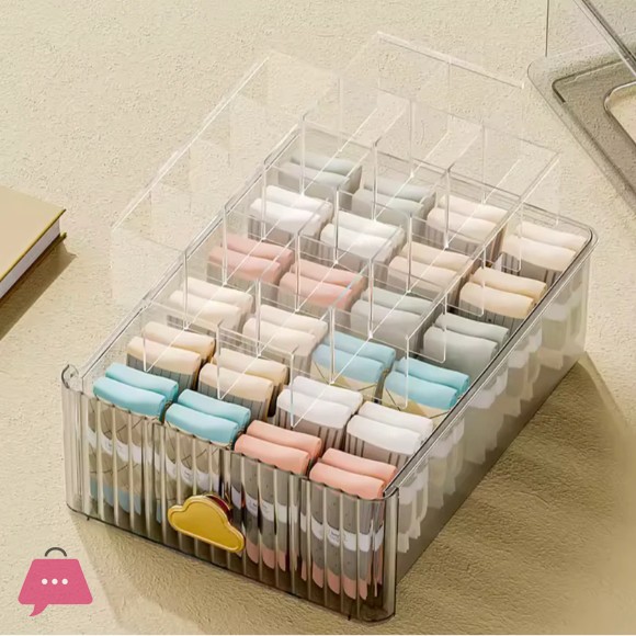 Transparent Wall-Mounted Drawers Underwear Socks Separator Organizer Box Home Wardrobe Dividing Tool Plastic Storage Box