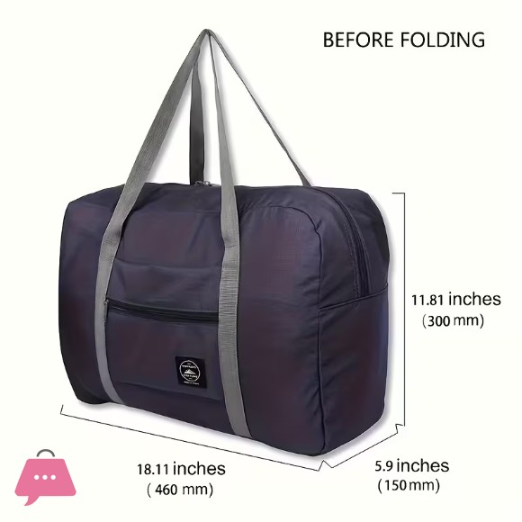 Foldable Large Capacity Duffle Bag Portable Non-Woven Travel Luggage Bag 1pc