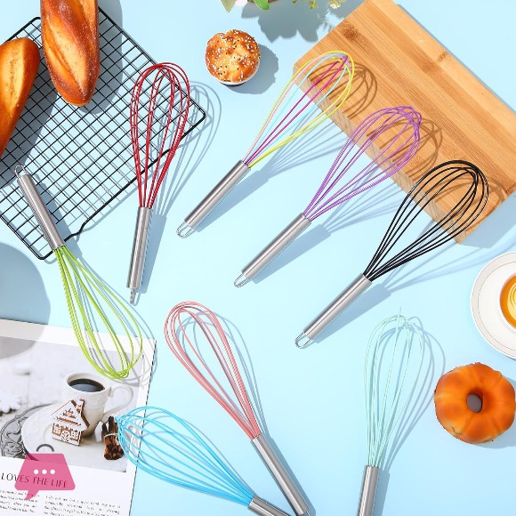 Whisks Silicone Wire for Silicone Whisks Non Scratch Stainless Steel Egg Beater Whisk