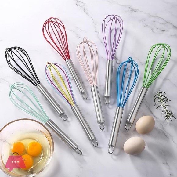 Whisks Silicone Wire for Silicone Whisks Non Scratch Stainless Steel Egg Beater Whisk