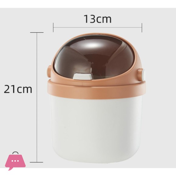 1Pc Desk Dustbin Waste Bin Garbage Trash can for Car Office and Study Table