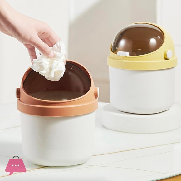 1Pc Desk Dustbin Waste Bin Garbage Trash can for Car Office and Study Table