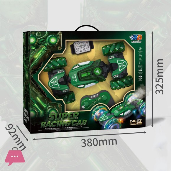 2.4Ghz Double Sided Rotating RC Stunt Car Toys Vehicle Remote Control Gesture Sensor Cars With Spray and Light