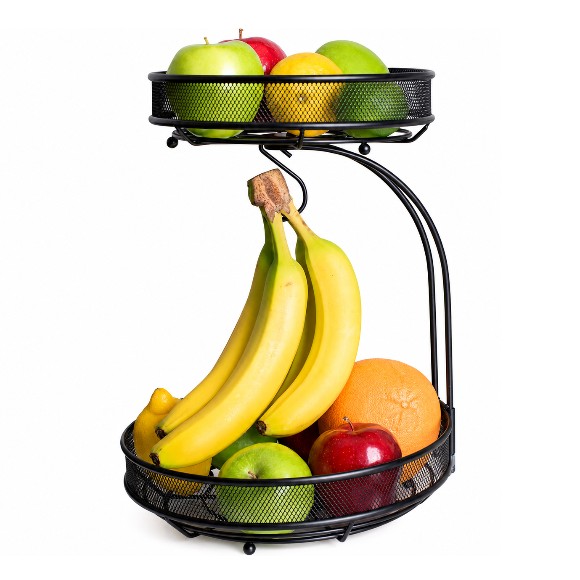 2 Tier Fruit Basket For Kitchen Counter For Fruit and Vegetable Storage