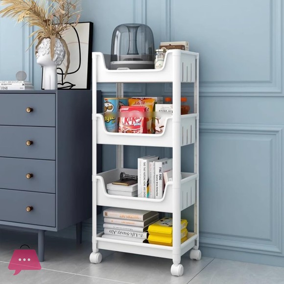 4-Layer Multifunctional Storage Rack With Wheels