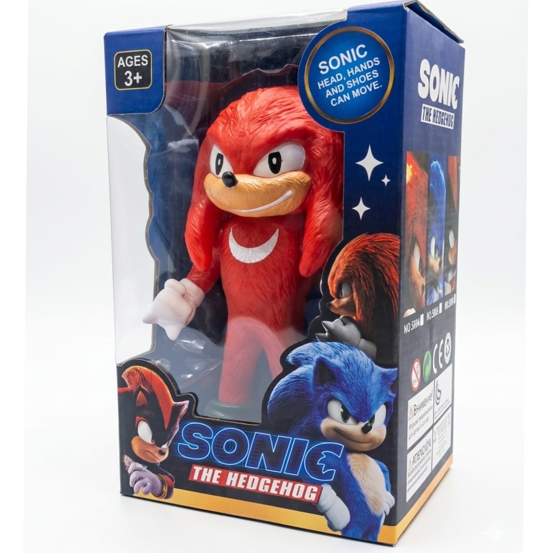 Sonic The Hedgehog Knuckles Action Figure Toy For Kids & Collector 8-inch