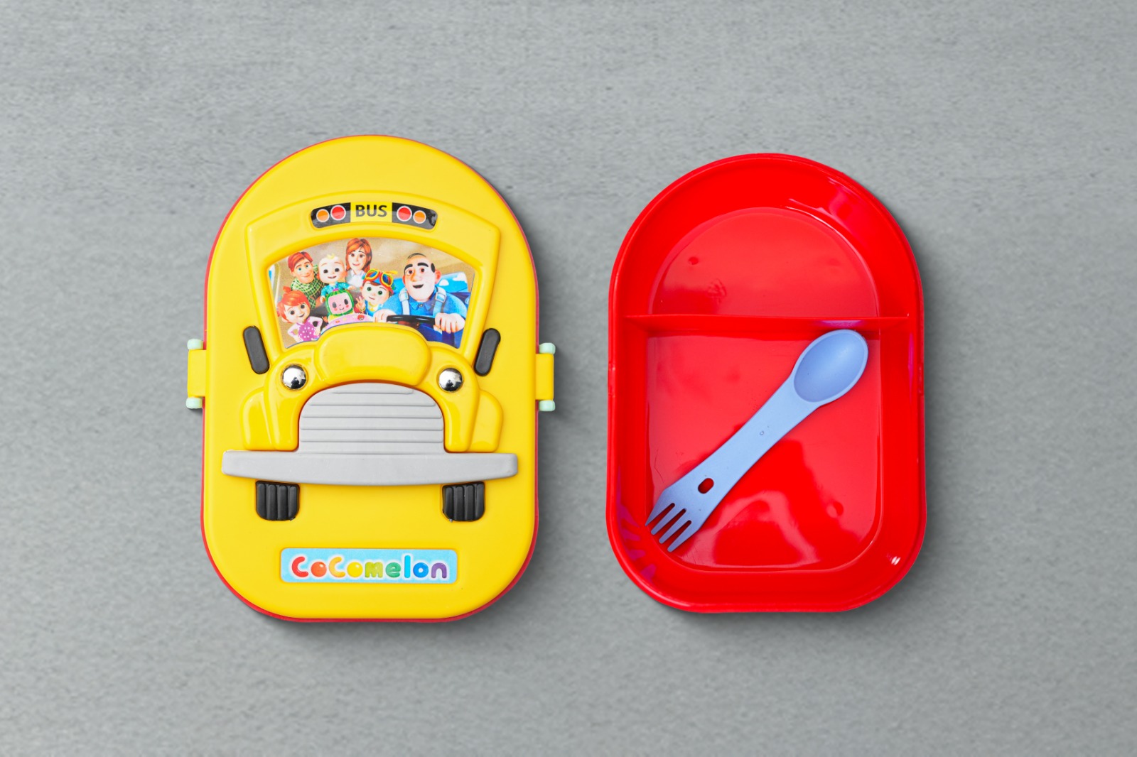 3D School Bus Shaped Lunch Box Kids
