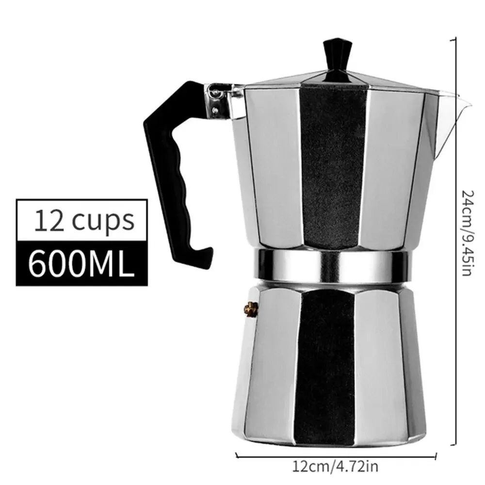 Aluminum Mocha Coffee Pot Espresso Coffee Maker Hand-brewed Octagonal Moka Pot