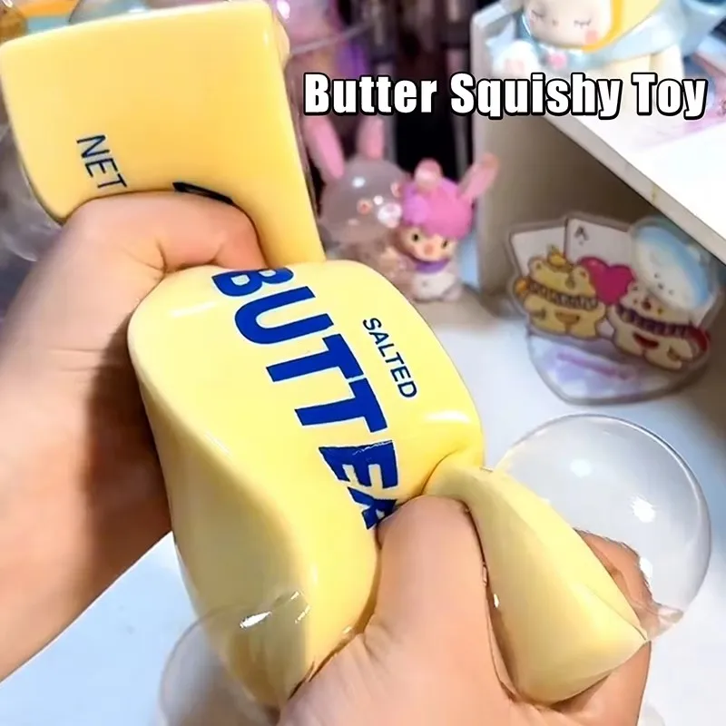 Squishy Realistic Butter Stick 14oz - 400G Soft Squeeze Unisex 14 Years & up Butter-Shaped 1Pcs