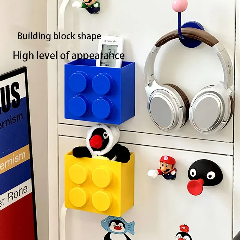 LEGO Magnetic Wall-mounted Storage Box Refrigerator Side Storage Rack