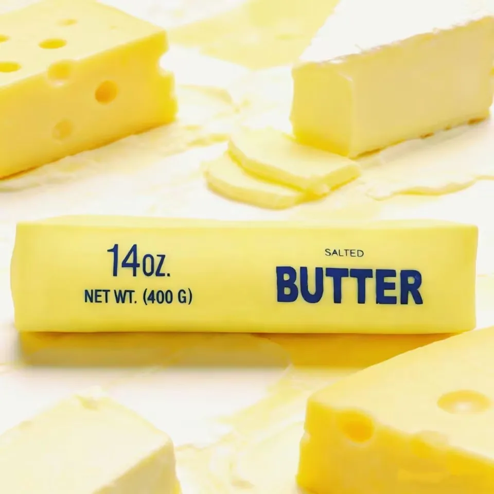 Squishy Realistic Butter Stick 14oz - 400G Soft Squeeze Unisex 14 Years & up Butter-Shaped 1Pcs
