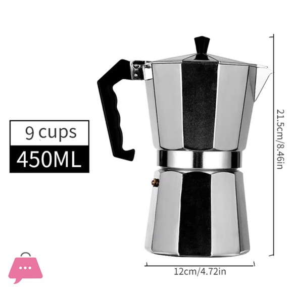 Aluminum Mocha Coffee Pot Espresso Coffee Maker Hand-brewed Octagonal Moka Pot