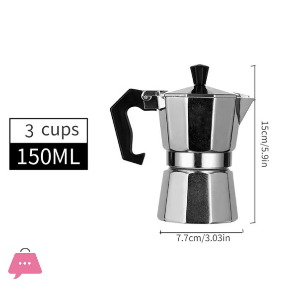 Aluminum Mocha Coffee Pot Espresso Coffee Maker Hand-brewed Octagonal Moka Pot