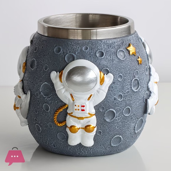 Astronaut Cosmonaut Pattern Mug Stainless Steel Mug