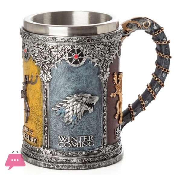 Game of Thrones Beer Mug King Dragon Wolf Cup Stainless Steel Coffee Mug 450ml