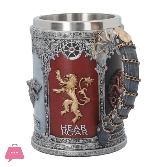 Game of Thrones Beer Mug King Dragon Wolf Cup Stainless Steel Coffee Mug 450ml