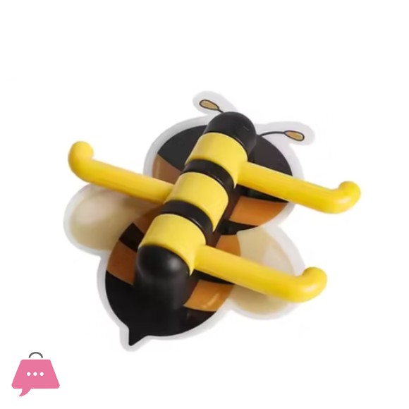 Bee Wall Mounted Hanger Coat Hook Rack Clothes Hook for Kids Home Decoration