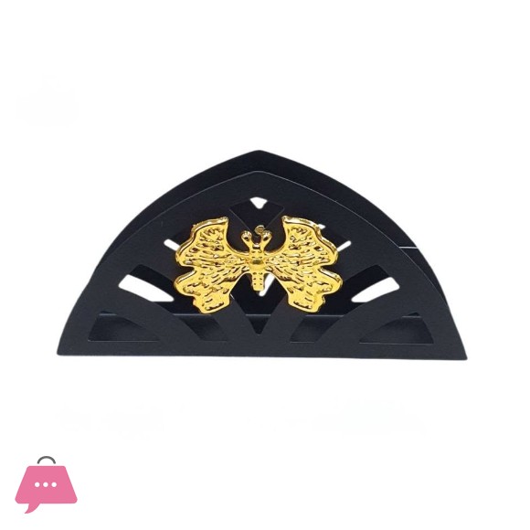 Black Gold Napkin Holder Modern Dining Table Decor