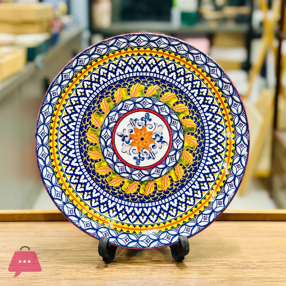 Bohemian Vibrant Porcelain Dinner Plate - 10.5inch
