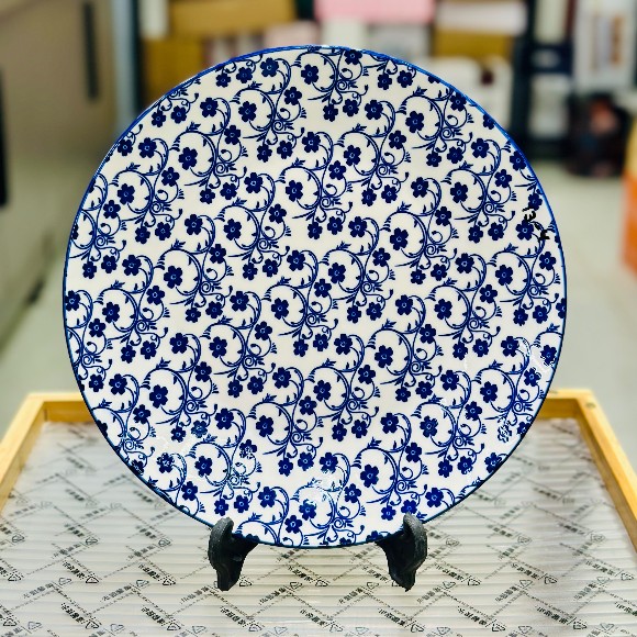 Bohemian Style Porcelain Dinner Tableware Plate 10 inches - 1Pcs