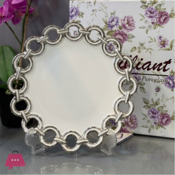 Brilliant Ceramic Circle Edge Rectangle Plate 9Inch - BR5070