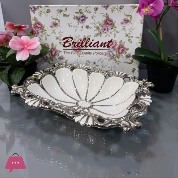 Brilliant Ceramic Rattan Bowl 10.25Inch - BR5072