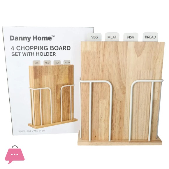 Danny Home Bamboo Cutting Boards 4Pcs