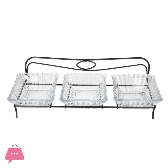 Danny Home Serving Glass Bowl Set 4pcs 250ml
