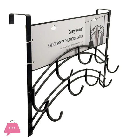 Danny Home Over The Door Hanger with 9 Hooks