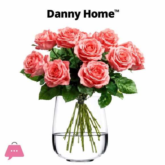 Danny Home Glass Flower Vase