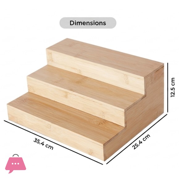 Danny Home 3-Tier Bamboo Multipurpose Rack