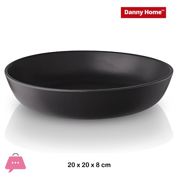 Danny Home 8-Inch Porcelain Deep Plate 1-Piece