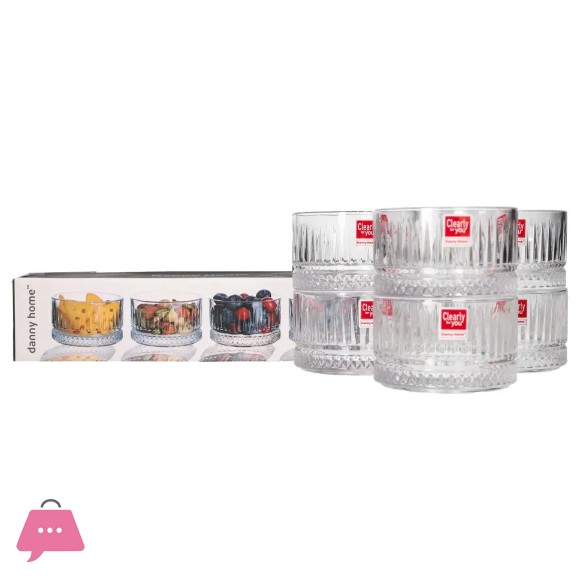 Danny Home Dessert Glass Cup Set 6 - 230ml