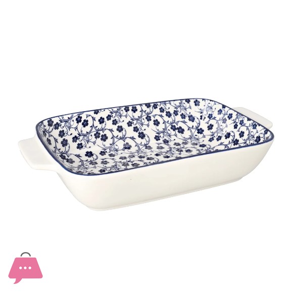 Danny Home Floral Design Casserole Dish 13Inch