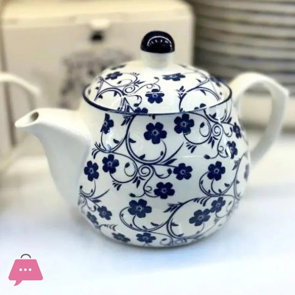 Danny Home Floral Porcelain Tea Pot - 500ml