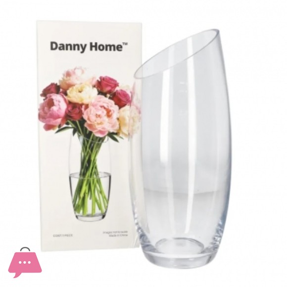 Danny Home Glass Flower Vase - 29.6cm