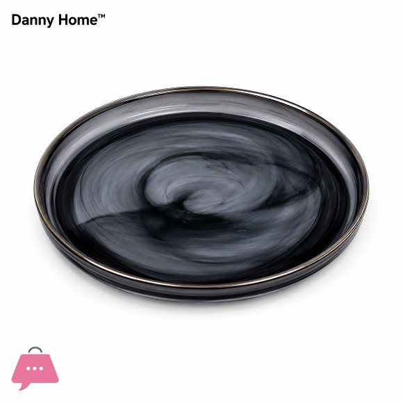 Danny Home Glass Serving Plate 8 Inch