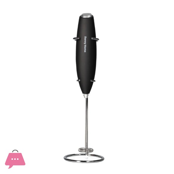 Danny Home Handheld Milk Frother with Stand