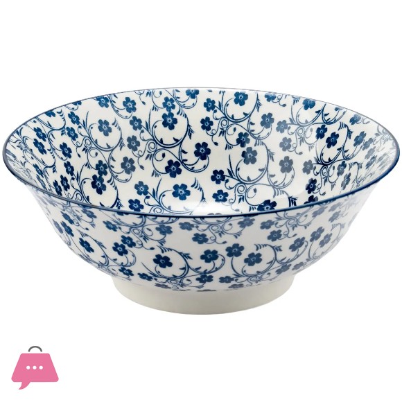 Danny Home Floral Design Ceramic Salad Bowl 3.75 Inch - 1Pcs