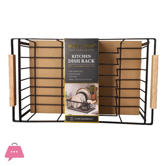 Danny Home Dish Rack with Diatomite Drip Tray 42.4cm