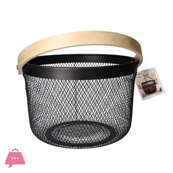Danny Home Mesh Stainless Steel Storage Basket 26cm