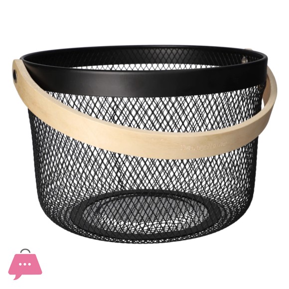 Danny Home Mesh Stainless Steel Storage Basket 26cm