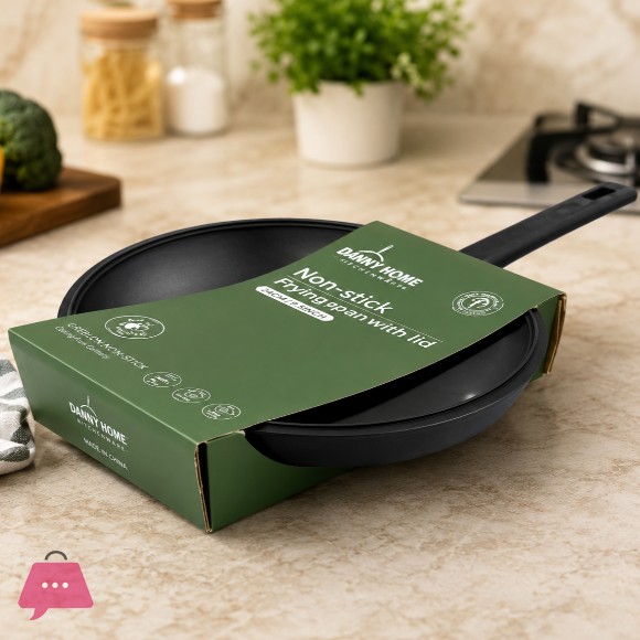 Danny Home Non Stick Deep Wok With Lid