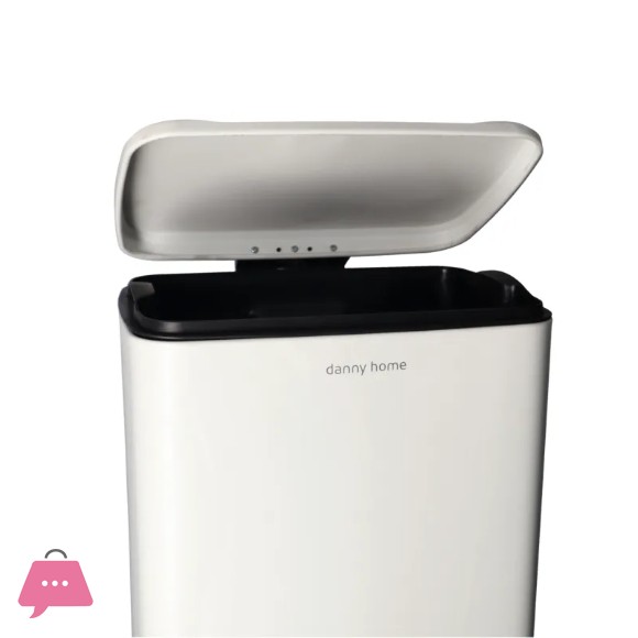 Danny Home Pedal Trash Can White – 30Liter