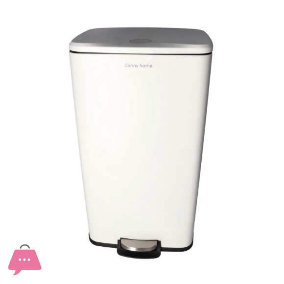 Danny Home Pedal Trash Can White – 30Liter